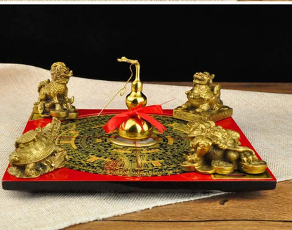 Asia Geomantic FENG SHUI master tool-HOME OFFICE efficacious JIN MU SHUI HUO TU Town house money drawing 8 Diagrams LUO PAN ZHEN