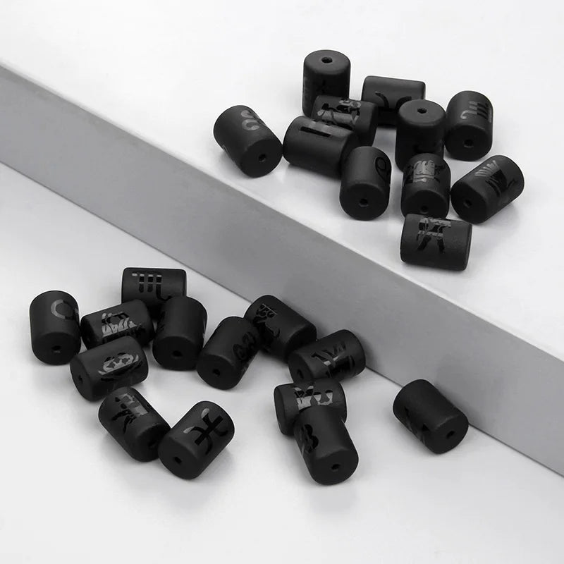 10PCS/lot 12 Constellation Horoscope Charms Beads 12 Zodiac Signs Multistyle Beads for DIY Couples Bracelets Jewelry Making