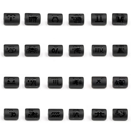 10PCS/lot 12 Constellation Horoscope Charms Beads 12 Zodiac Signs Multistyle Beads for DIY Couples Bracelets Jewelry Making