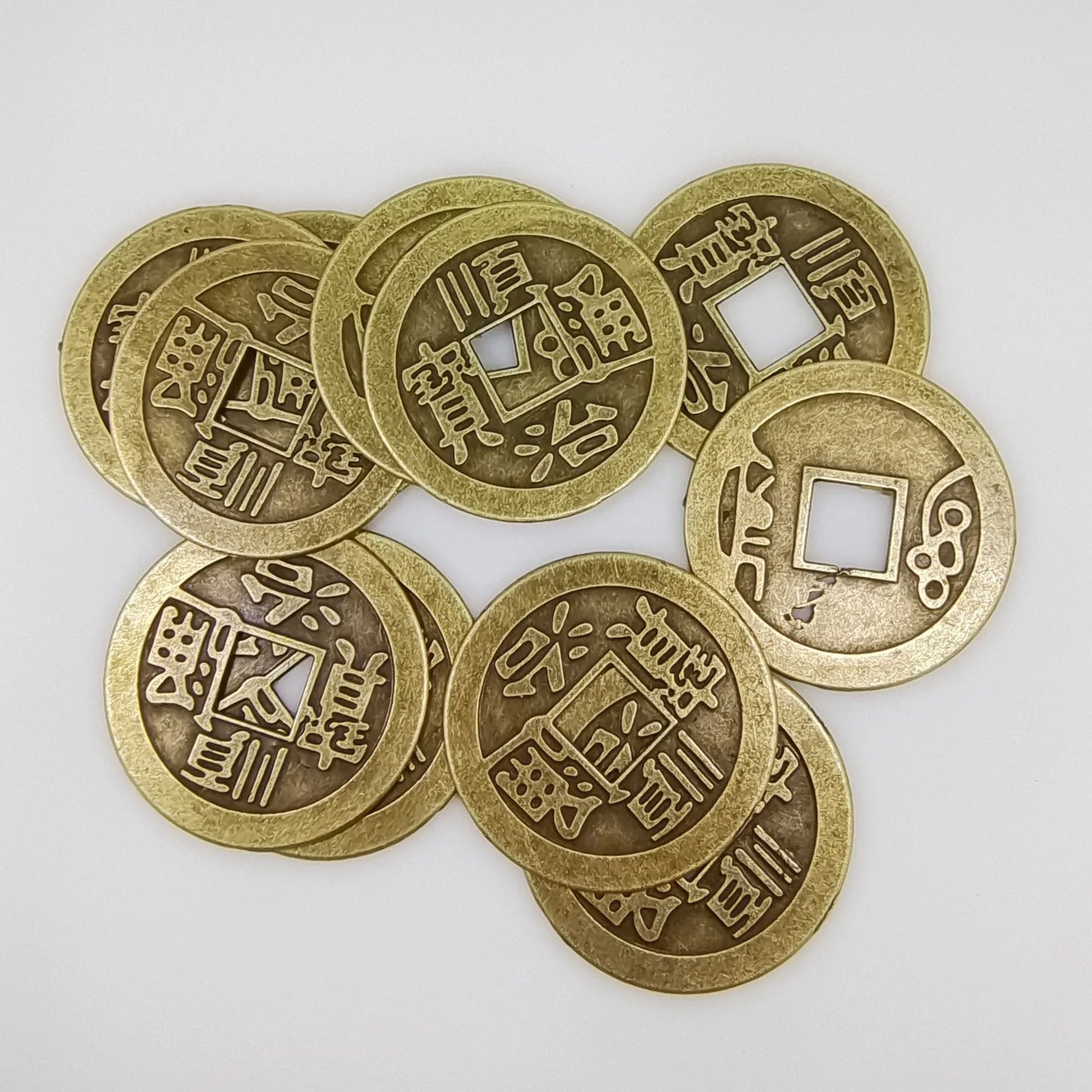 Chinese Coins, 2026 New Year Feng Shui Coins I-Ching Ornament for Wealth and Good Luck Fortune I-Ching