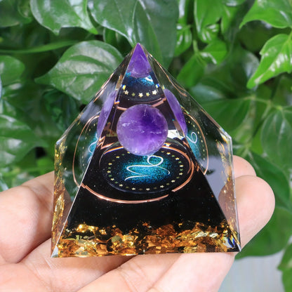 12 Zodiacs Orgone Pyramid 5cm Horoscope Healing Natural Crystal Stone Chakra Reiki Orgonite Gemstones Birthday Constellation