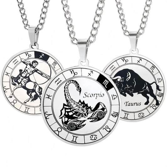 12 Constellations Pendant Lucky Horoscopes Car Decor Amulet Ornaments Interior Decor Accessories Gift for Couple Man Woman