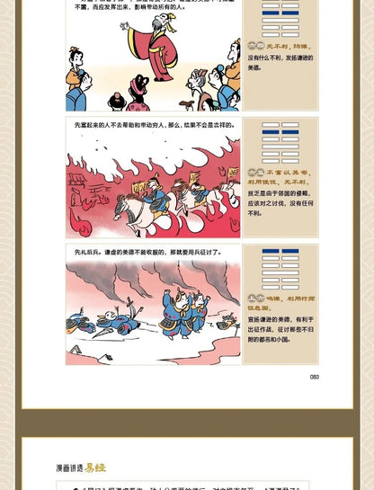 Comic Explaining the I Ching: Authentic Vernacular Explanation of the I Ching and Zhou Yi for Beginners64Classic Book of Chinese